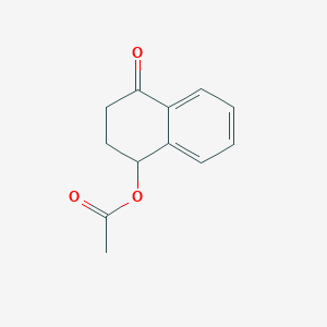 molecular formula C12H12O3 B172698 4-Oxo-1,2,3,4-tetrahydronaphthalen-1-yl acetate CAS No. 153259-54-2