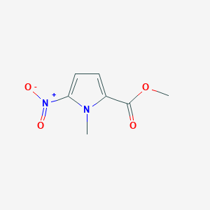 molecular formula C7H8N2O4 B172700 Methyl 1-methyl-5-nitro-1H-pyrrole-2-carboxylate CAS No. 13138-75-5