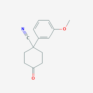 1-(3-Methoxyphenyl)-4-oxocyclohexanecarbonitrile