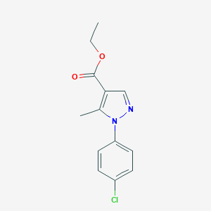 molecular formula C13H13ClN2O2 B172726 ethyl 1-(4-chlorophenyl)-5-methyl-1H-pyrazole-4-carboxylate CAS No. 169548-94-1