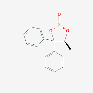 molecular formula C15H14O3S B172729 (2R,5S)-5-Methyl-4,4-diphenyl-1,3,2-dioxathiolane 2-oxide CAS No. 126577-49-9