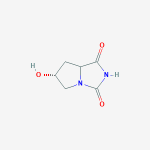 (6R)-6-Hydroxytetrahydro-1H-pyrrolo[1,2-c]imidazole-1,3(2H)-dione