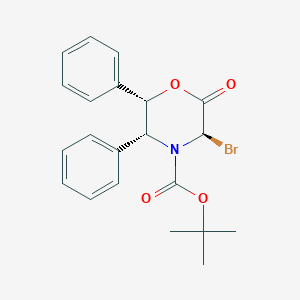 Tert-butyl (3R,5R,6S)-3-bromo-2-oxo-5,6-diphenylmorpholine-4-carboxylate