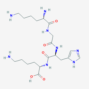 molecular formula C20H36N8O5 B172745 SPARC (119-122) (mouse) CAS No. 155149-79-4