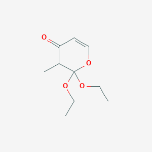 molecular formula C10H16O4 B017275 2,2-diethoxy-3-methyl-3H-pyran-4-one CAS No. 106727-51-9