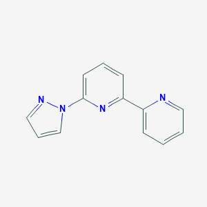 molecular formula C13H10N4 B172776 6-(1H-pyrazol-1-yl)-2,2'-bipyridine CAS No. 135853-33-7