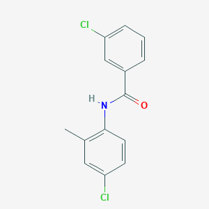 molecular formula C14H11Cl2NO B172779 3-chloro-N-(4-chloro-2-methylphenyl)benzamide CAS No. 116681-98-2