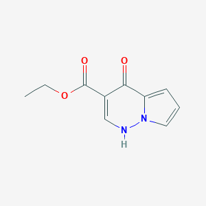 molecular formula C10H10N2O3 B172786 Ethyl 4-oxo-1,4-dihydropyrrolo[1,2-B]pyridazine-3-carboxylate CAS No. 156335-37-4
