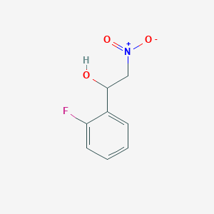 molecular formula C8H8FNO3 B172789 1-(2-Fluorophenyl)-2-nitroethanol CAS No. 1251400-54-0
