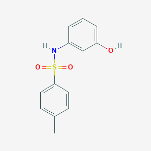 molecular formula C13H13NO3S B172791 N-(m-Hydroxyphenyl)-p-toluenesulphonamide CAS No. 3743-29-1