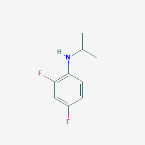 molecular formula C9H11F2N B172806 2,4-Difluoro-N-isopropylaniline CAS No. 124703-94-2