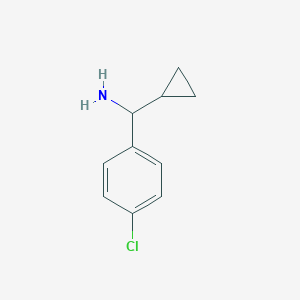 molecular formula C10H12ClN B172812 (4-Chlorophenyl)(cyclopropyl)methanamine CAS No. 123312-22-1