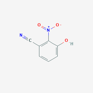molecular formula C7H4N2O3 B172818 3-Hydroxy-2-nitrobenzonitrile CAS No. 129298-23-3