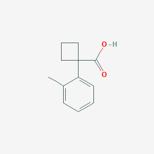 molecular formula C12H14O2 B172827 1-(2-Methylphenyl)cyclobutane-1-carboxylic acid CAS No. 151157-47-0