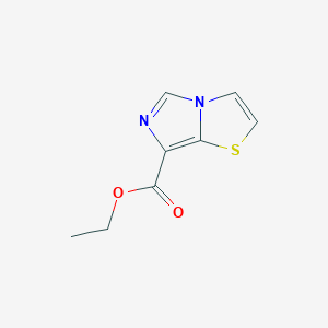 molecular formula C8H8N2O2S B172843 Ethyl imidazo[5,1-b]thiazole-7-carboxylate CAS No. 165667-40-3