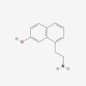 molecular formula C12H13NO B172847 8-(2-aminoethyl)naphthalen-2-ol CAS No. 148018-62-6