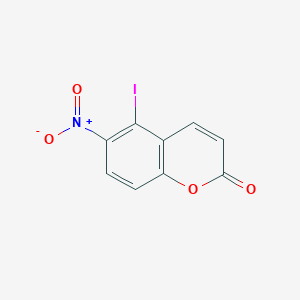 molecular formula C9H4INO4 B172850 5-Iodo-6-nitrochromen-2-one CAS No. 142404-10-2