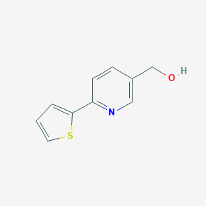 molecular formula C10H9NOS B172854 (6-thiophen-2-ylpyridin-3-yl)methanol CAS No. 198078-57-8