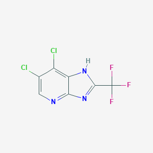 molecular formula C7H2Cl2F3N3 B172859 6,7-Dichloro-2-(trifluoromethyl)-3H-imidazo[4,5-b]pyridine CAS No. 19918-41-3