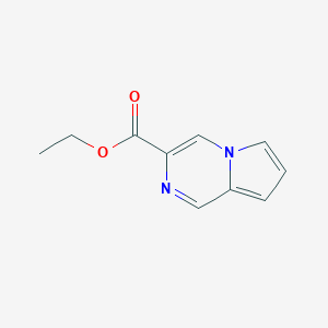 molecular formula C10H10N2O2 B172863 Ethyl pyrrolo[1,2-a]pyrazine-3-carboxylate CAS No. 153780-28-0
