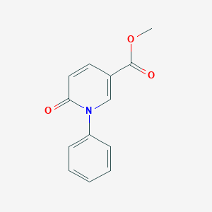 molecular formula C13H11NO3 B017288 Methyl 6-Oxo-1-phenyl-1,6-dihydropyridine-3-carboxylate CAS No. 77837-09-3