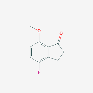 molecular formula C10H9FO2 B172884 4-Fluoro-7-methoxy-2,3-dihydro-1H-inden-1-one CAS No. 127033-13-0