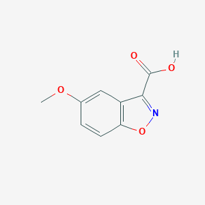 molecular formula C9H7NO4 B172885 5-甲氧基-苯并[d]异噁唑-3-羧酸 CAS No. 108805-39-6