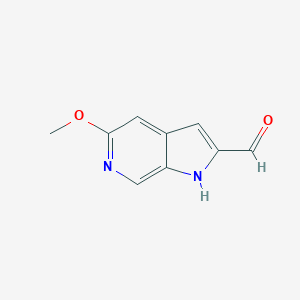 molecular formula C9H8N2O2 B172900 5-Methoxy-1H-pyrrolo[2,3-c]pyridine-2-carbaldehyde CAS No. 17288-48-1
