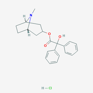 molecular formula C22H26ClNO3 B172903 Tropine benzylate HCI CAS No. 1674-94-8