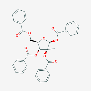molecular formula C34H28O9 B017291 1,2,3,5-Tetra-O-benzoyl-2-C-methyl-beta-D-ribofuranose CAS No. 15397-15-6