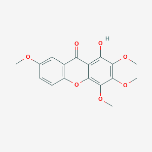 molecular formula C17H16O7 B172912 1-Hydroxy-2,3,4,7-tetramethoxyxanthone CAS No. 14103-09-4