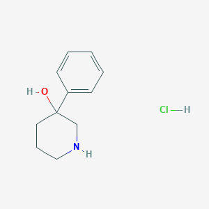 molecular formula C11H16ClNO B172914 3-Phenylpiperidin-3-ol hydrochloride CAS No. 105558-52-9