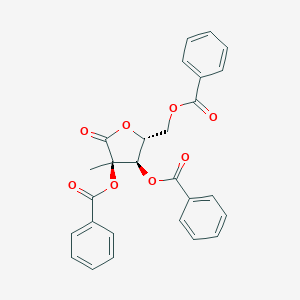 molecular formula C27H22O8 B017292 2,3,5-Tri-O-benzoyl-2-C-methyl-D-ribonic acid-1,4-lactone CAS No. 7392-74-7