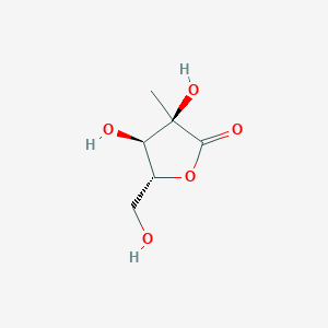 molecular formula C6H10O5 B017293 (3R,4R,5R)-3,4-dihydroxy-5-(hydroxymethyl)-3-methyldihydrofuran-2(3H)-one CAS No. 492-30-8