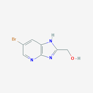 molecular formula C7H6BrN3O B172937 (6-Bromo-3H-imidazo[4,5-b]pyridin-2-yl)methanol CAS No. 172648-19-0