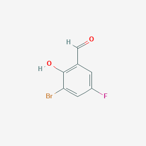 molecular formula C7H4BrFO2 B172950 3-Bromo-5-fluoro-2-hydroxybenzaldehyde CAS No. 178546-34-4