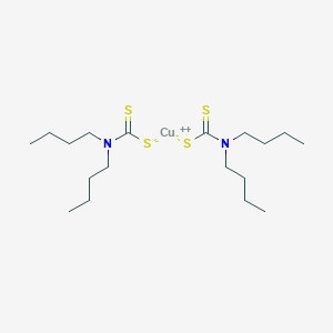 molecular formula C18H36CuN2S4 B172954 bis(dibutyldithiocarbamato-S,S/')copper CAS No. 13927-71-4