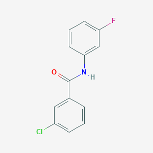 molecular formula C13H9ClFNO B172962 3-chloro-N-(3-fluorophenyl)benzamide CAS No. 167565-75-5