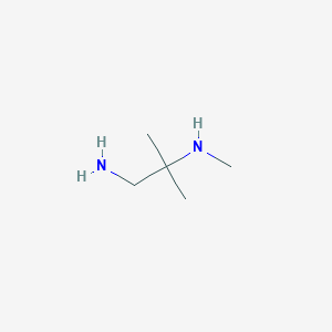 molecular formula C5H14N2 B172964 (1-Amino-2-methylpropan-2-yl)(methyl)amine CAS No. 116577-09-4
