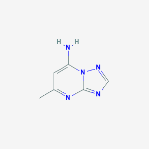 molecular formula C6H7N5 B172976 5-Methyl[1,2,4]triazolo[1,5-a]pyrimidin-7-amine CAS No. 196119-61-6