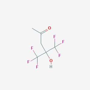 molecular formula C18H20O6 B172981 5,5,5-Trifluoro-4-hydroxy-4-(trifluoromethyl)pentan-2-one CAS No. 10487-10-2