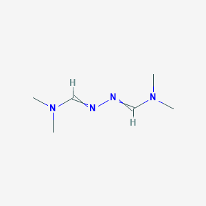 molecular formula C6H14N4 B172992 N,N'-双(二甲氨基亚甲基)肼 CAS No. 16114-05-9