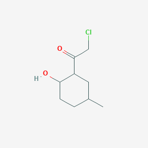molecular formula C9H15ClO2 B173005 2-Chloro-1-(2-hydroxy-5-methylcyclohexyl)ethanone CAS No. 196875-76-0