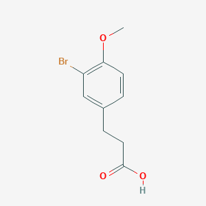 molecular formula C10H11BrO3 B173008 3-(3-Bromo-4-methoxyphenyl)propanoic acid CAS No. 1857-57-4