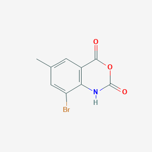 molecular formula C9H6BrNO3 B173012 8-溴-6-甲基-1H-苯并[d][1,3]噁嗪-2,4-二酮 CAS No. 177970-27-3