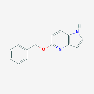 molecular formula C14H12N2O B173014 5-(benzyloxy)-1H-pyrrolo[3,2-b]pyridine CAS No. 17288-41-4