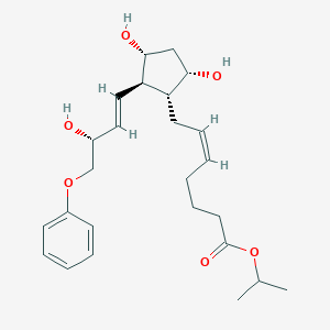 molecular formula C25H36O6 B173026 丙-2-基 (Z)-7-[(1R,2R,3R,5S)-3,5-二羟基-2-[(E,3R)-3-羟基-4-苯氧基丁-1-烯基]环戊基]庚-5-烯酸酯 CAS No. 130209-78-8