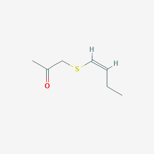 molecular formula C7H12OS B173037 1-[[(Z)-1-Butenyl]thio]-2-propanone CAS No. 199847-77-3