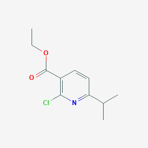 molecular formula C11H14ClNO2 B173038 Ethyl 2-chloro-6-(propan-2-yl)pyridine-3-carboxylate CAS No. 100129-72-4