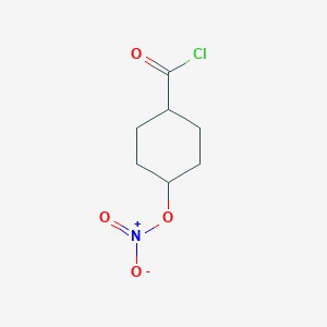molecular formula C7H10ClNO4 B017304 4-(Chlorocarbonyl)cyclohexyl nitrate CAS No. 104963-58-8